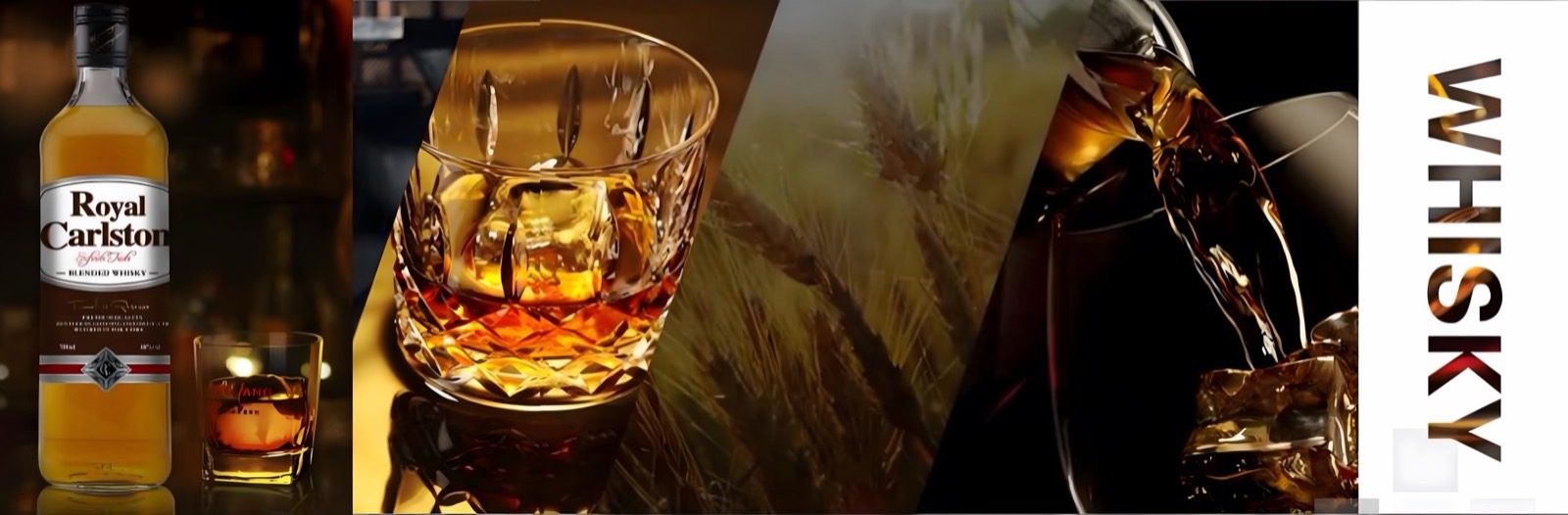 Royal Carlston whisky - poured over ice